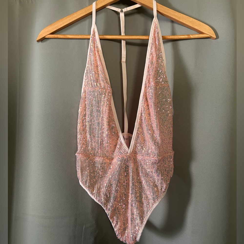 Victoria’s Secret Pink Sequin Bodysuit